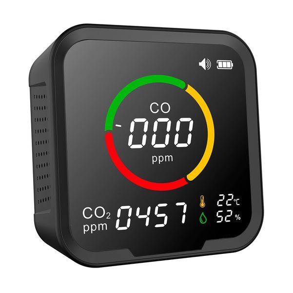 Детектор угарного газа PTH-9E CO / CO2 детектор с мониторингом температуры и влажности 117083 фото
