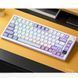 Клавиатура беспроводная механическая AJAZZ AK820 Pro Bluetooth 5.1/2.4G с дисплеем / RGB подсветкой Универсальная Бело-фиолетовый 116451 фото 4