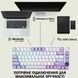Клавиатура беспроводная механическая AJAZZ AK820 Pro Bluetooth 5.1/2.4G с дисплеем / RGB подсветкой Универсальная Бело-фиолетовый 116451 фото 2