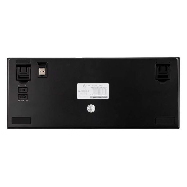 Клавиатура беспроводная механическая AJAZZ AK820 Pro Bluetooth 5.1/2.4G с дисплеем /RGB подсветкой Универсальная Черно-Серый 116452 фото