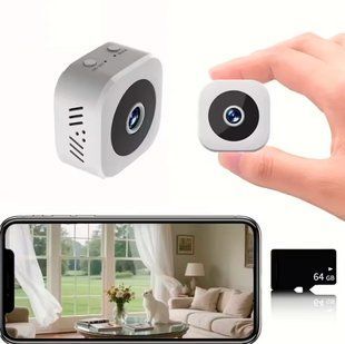 Мини-камера 4K Full HD с WiFi и ночным видением 64 Гб Белая 117170 фото
