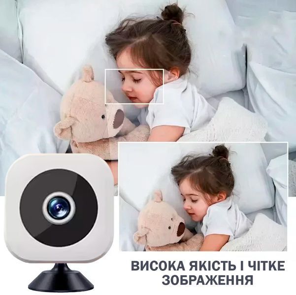 Мини-камера 4K Full HD с WiFi и ночным видением 64 Гб Белая 117170 фото