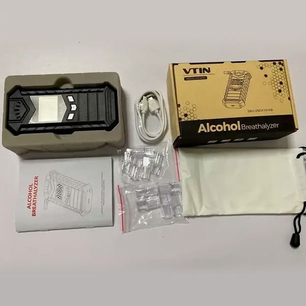 Алкотестер Алкометр EK-90 высокой точности с мундштуками 10шт 117089 фото