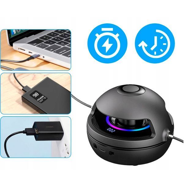 Интеллектуальная музыкальная скакалка с Bluetooth с регулировкой скорости и аккумулятором 1200 мАч Черный 117171 фото
