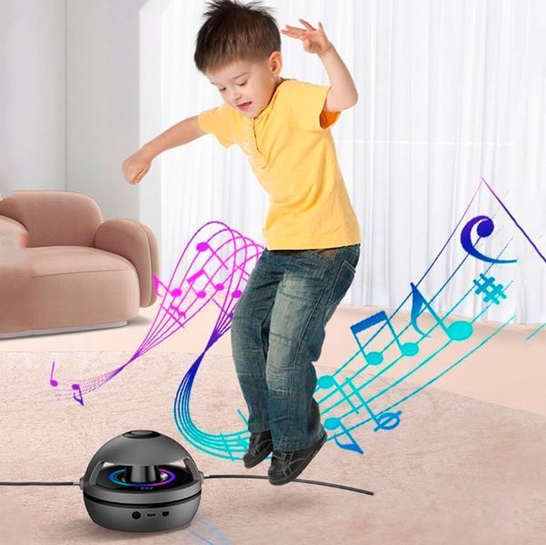 Интеллектуальная музыкальная скакалка с Bluetooth с регулировкой скорости и аккумулятором 1200 мАч Черный 117171 фото