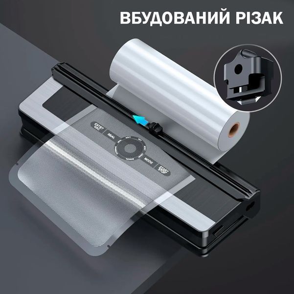 Вакууматор +10 пакетов Вакуумный упаковщик DALIU AP-22 со стерелизацией со встроенным резаком и дисплеем 116713 фото