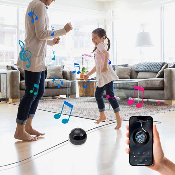 Интеллектуальная музыкальная скакалка с Bluetooth с регулировкой скорости и аккумулятором 1200 мАч Черный 117171 фото