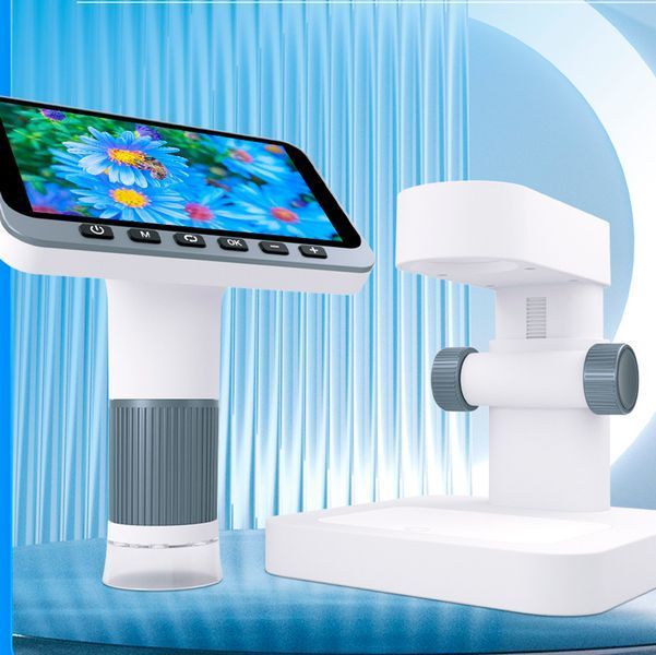 Портативный Электронный Микроскоп с 4.5" IPS-экраном для ремонта и научных исследований 1080P 1000X Белый 117186 фото
