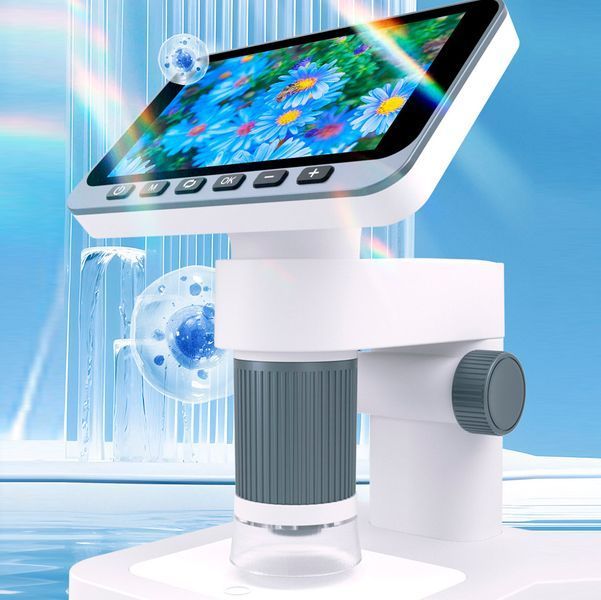 Портативный Электронный Микроскоп с 4.5" IPS-экраном для ремонта и научных исследований 1080P 1000X Белый 117186 фото