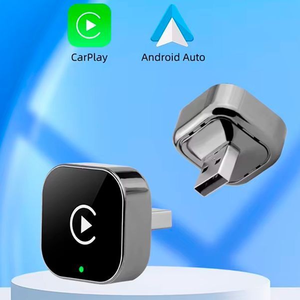 Беспроводной Адаптер Carplay Smart для Apple CarPlay и Android Auto USB 5G WiFi Bluetooth Серый 116758 фото