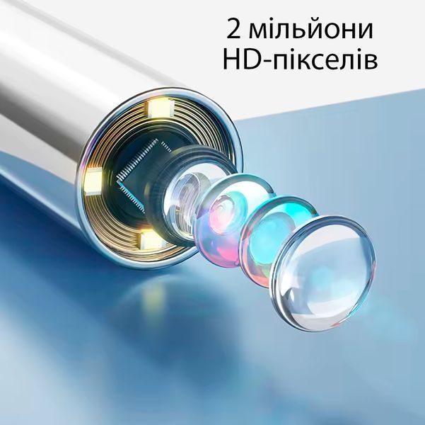 Портативний візуальний отоскоп із IPS-дисплеєм для очищення вух з 12 насадками 2000 мАг Type-C 117603 фото